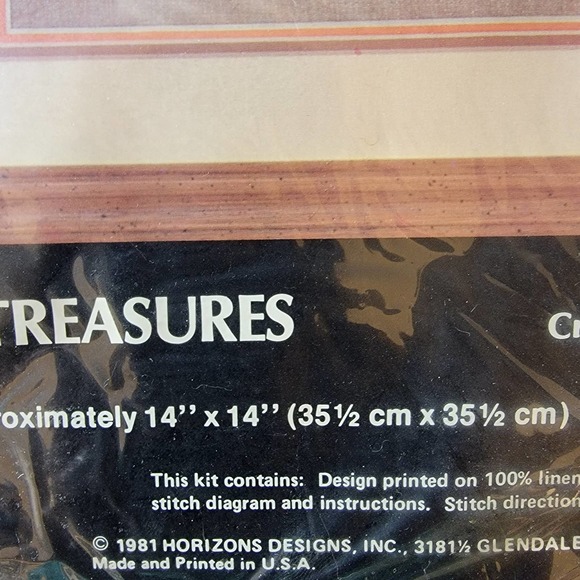 Indian Treasures Vintage Crewel Stitchery Kit Monarch Horizons CR28 Indigenous - Picture 3 of 9